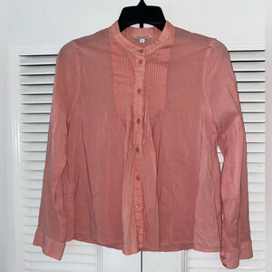 Lucky brand long sleeve Vicky Pintuck top